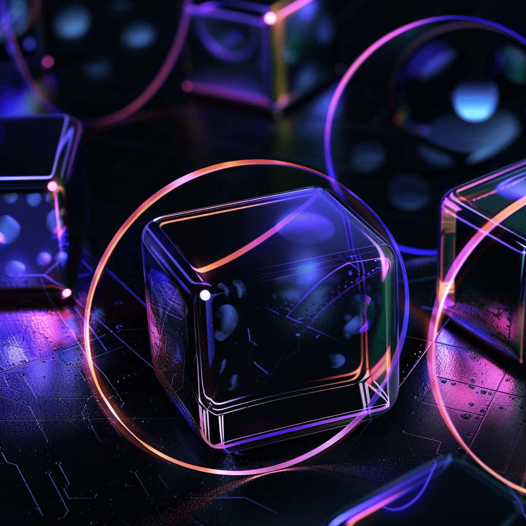 3d cube web3 abstract